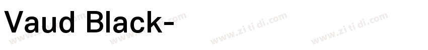 Vaud Black字体转换 Vaud Black字体转换